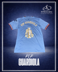 PEP GUARDIOLA HAND SIGNED MANCHESTER CITY 2022/23 HOME SHIRT