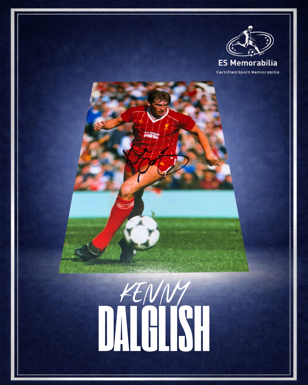 KENNY DALGLISH HAND SIGNED LIVERPOOL 12x8 PHOTO