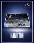 LEWIS HAMILTON HAND SIGNED 12x8 PHOTO
