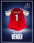 ARSENE WENGER HAND SIGNED ARSENAL 2000/02 HOME SHIRT