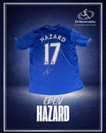 EDEN HAZARD HAND SIGNED CHELSEA HOME SHIRT