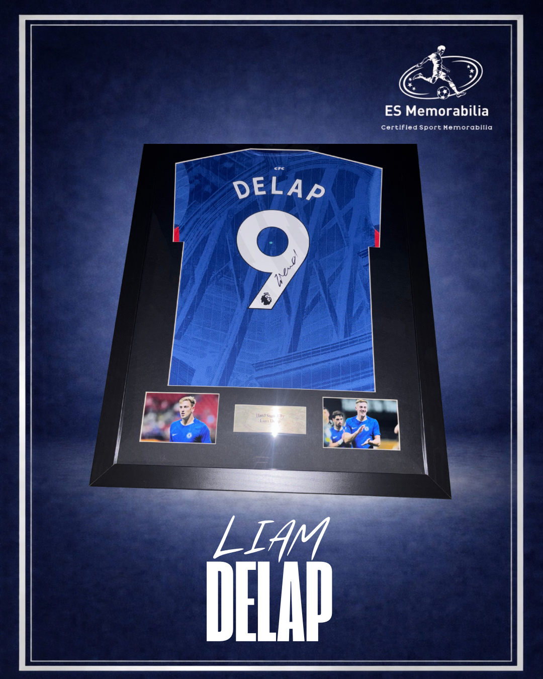 LIAM DELAP HAND SIGNED CHELSEA 2025/26 HOME SHIRT