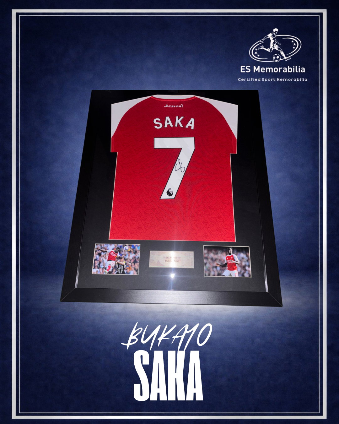 BUKAYO SAKA HAND SIGNED ARSENAL 2025/26 HOME SHIRT