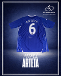 MIKEL ARTETA HAND SIGNED EVERTON HOME SHIRT