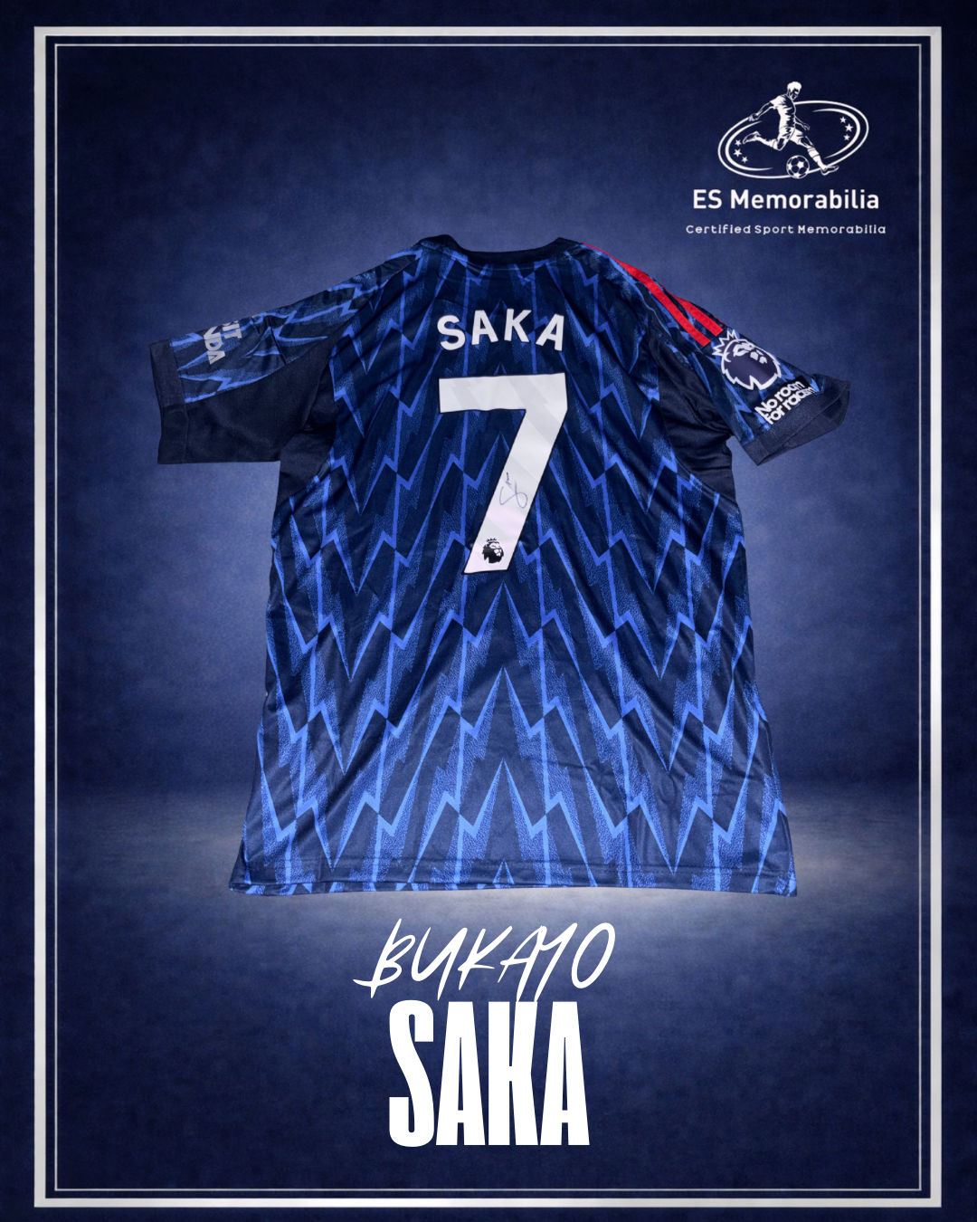 BUKAYO SAKA HAND SIGNED ARSENAL 2025/26 AWAY SHIRT