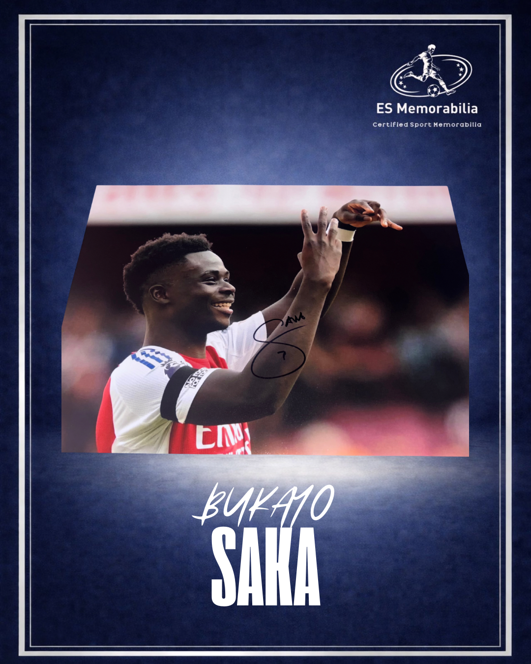 BUKAYO SAKA HAND SIGNED 16x12 PHOTO