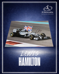 LEWIS HAMILTON HAND SIGNED FORMULA ONE MERCEDES 16x12 PHOTO