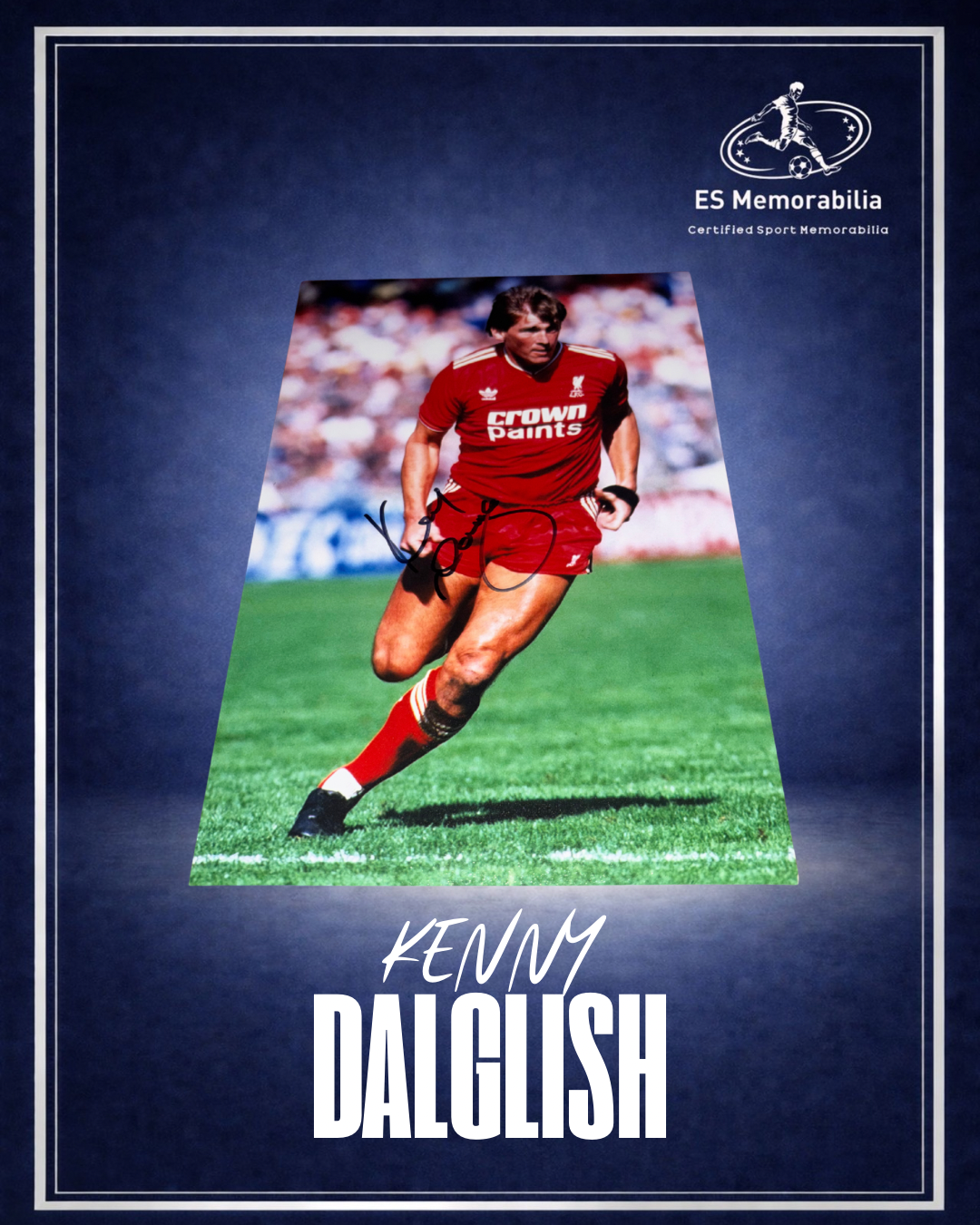 KENNY DALGLISH HAND SIGNED LIVERPOOL 12x8 PHOTO