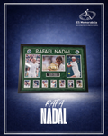 RAFA NADAL HAND SIGNED WIMBLEDON FRAMED PHOTO