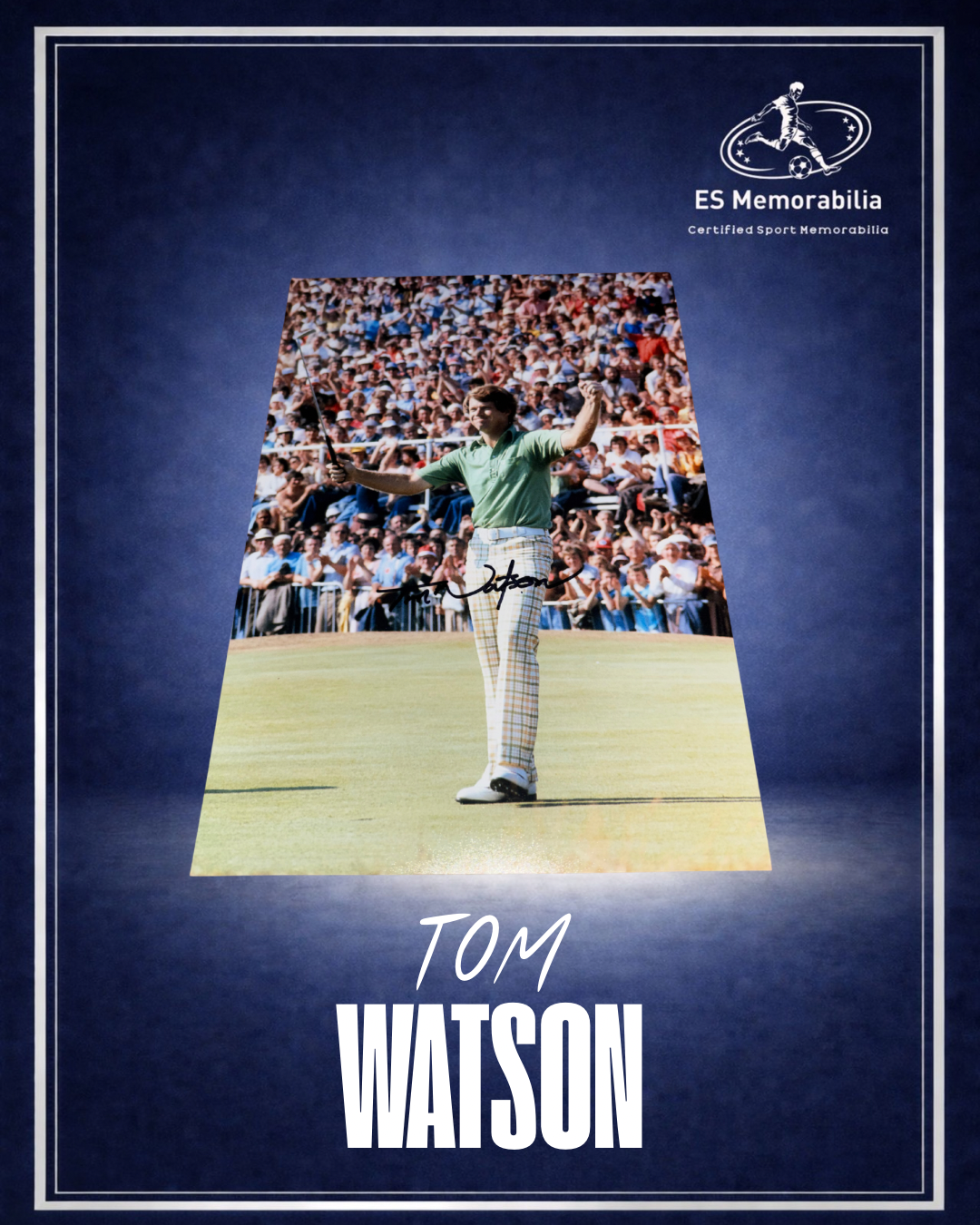 TOM WATSON HAND SIGNED GOLF 12x8 PHOTO