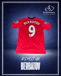 DIMITAR BERBATOV HAND SIGNED MANCHESTER UNITED HOME SHIRT