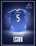 MICHAEL ESSIEN HAND SIGNED CHELSEA FC 2012 HOME SHIRT