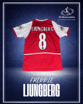 FREDDIE LJUNGBERG HAND SIGNED ARSENAL 2003/04 HOME SHIRT