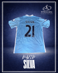 DAVID SILVA HAND SIGNED MANCHESTER CITY 2010/11 HOME SHIRT