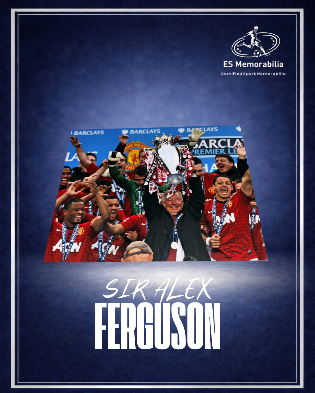 SIR ALEX FERGUSON HAND SIGNED MANCHESTER UNITED 10x8 PHOTO