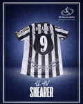ALAN SHEARER HAND SIGNED NEWCASTLE 1997/99 HOME SHIRT