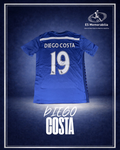DIEGO COSTA HAND SIGNED CHELSEA 2014/15 HOME SHIRT