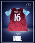 MARK NOBLE HAND SIGNED WEST HAM UNITED 2016/17 HOME SHIRT