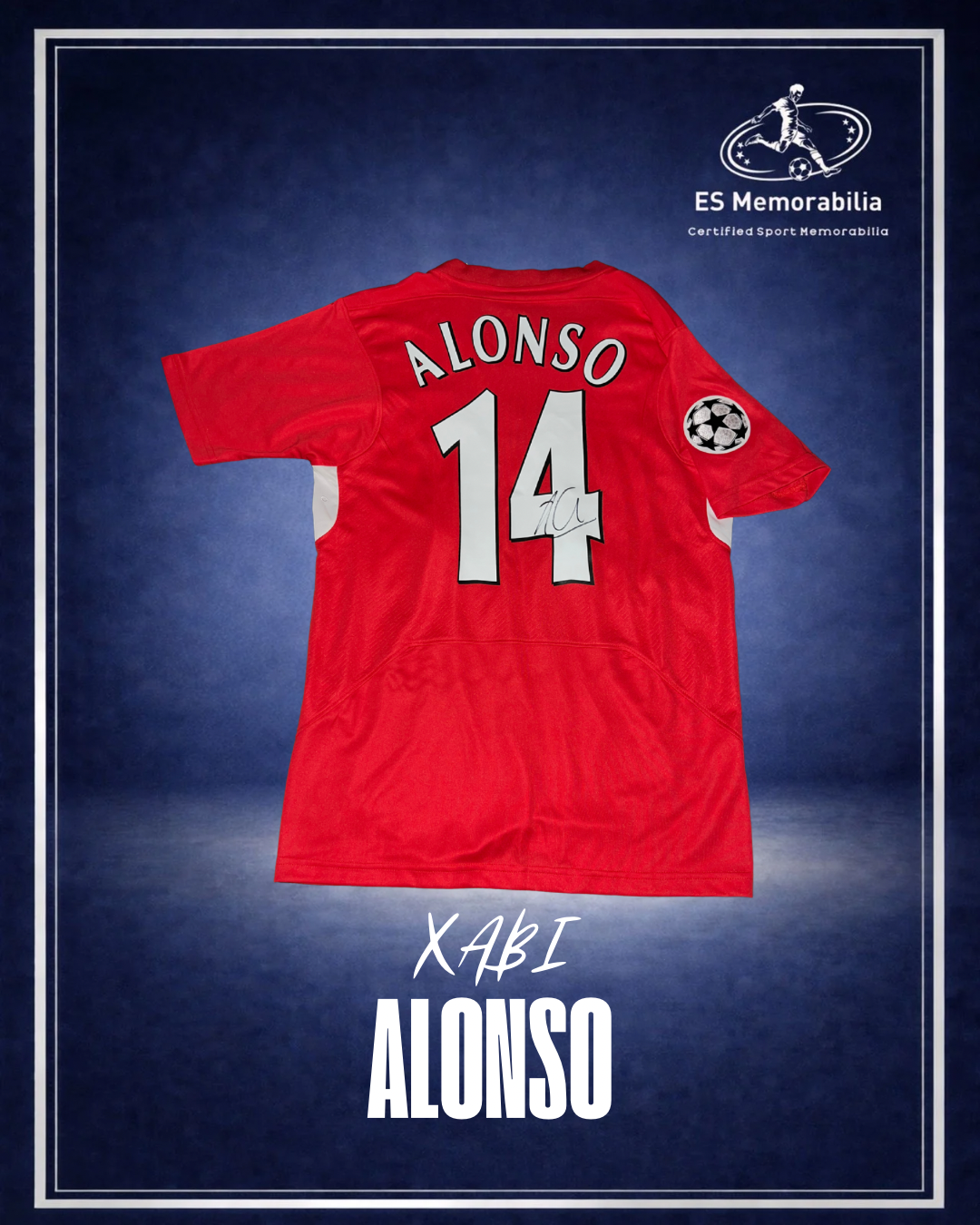 XABI ALONSO HAND SIGNED LIVERPOOL 2024/05 HOME SHIRT